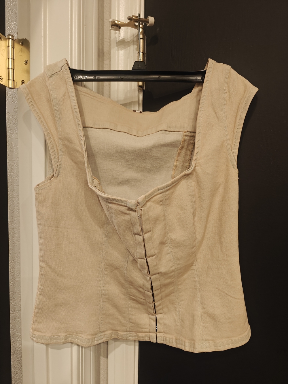 Free People Marilyn Denim Corset Top
